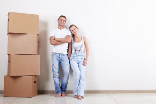 Professional packing and unpacking services in a Mayfair home