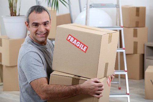 Man with van service handling a move in Mayfair streets