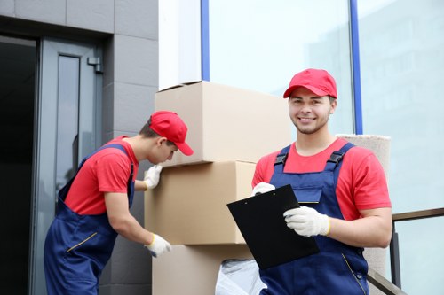 Furniture loading into a van for a local Mayfair removal