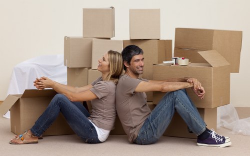 Residential packing service for a townhouse in Mayfair