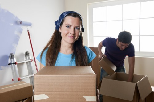 Local Mayfair man and van loading items carefully