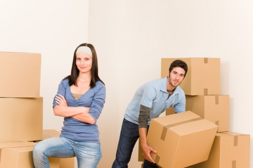 Furniture dismantling during office removals in Mayfair