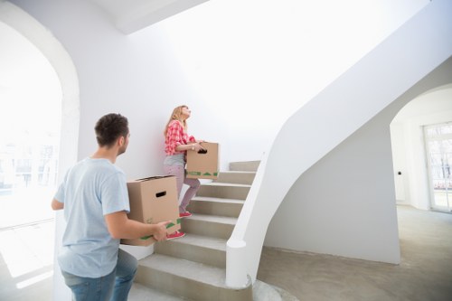 Waste and unwanted items being sorted in line with disposal rules