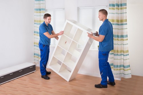 Loading arrangements for home moves in Mayfair on a city street