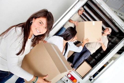 Packing and loading preparation for a move in Mayfair