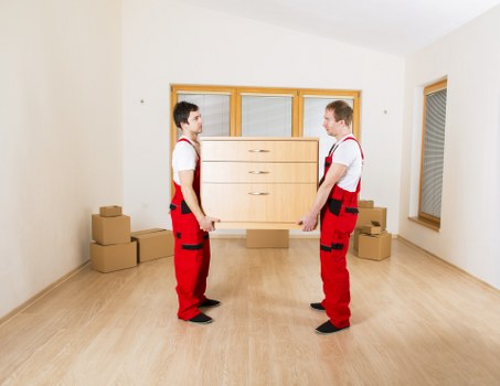 Careful furniture handling during a Mayfair home move